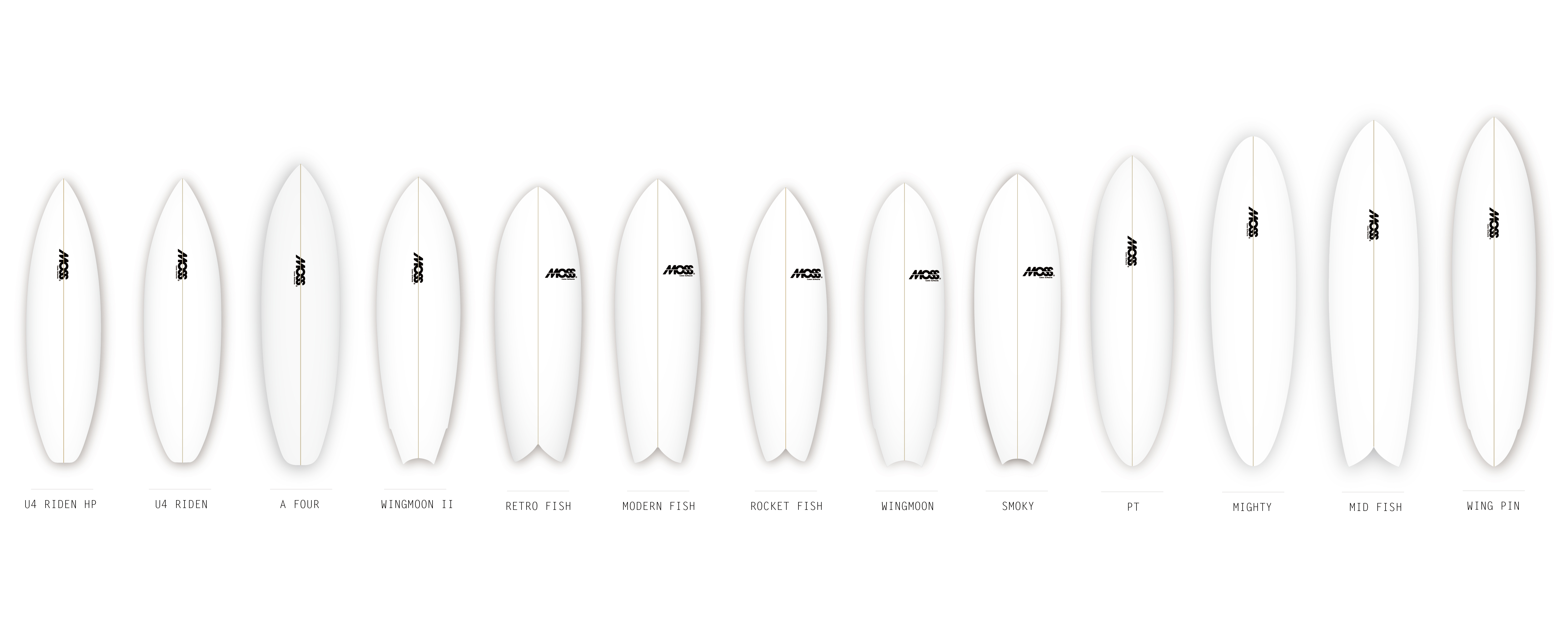 PIONEER MOSS CUSTOM SURFBOARDS 5'7 モス PU